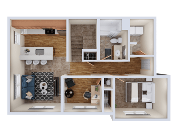  Floor Plan Madrone Townhome