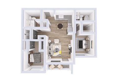 Madeira Floorplan at Solera Apartments, Renton