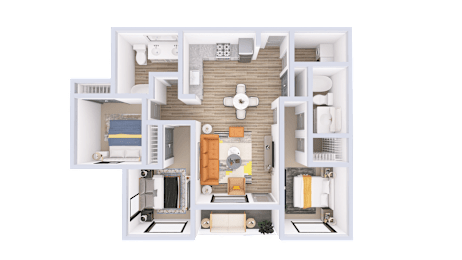 Malbec Floorplan at Solera Apartments, Renton, Washington