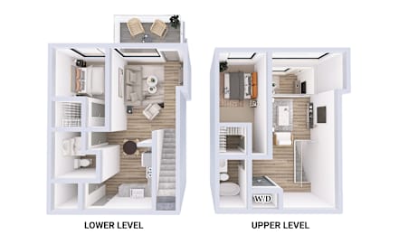 Riesling Floorplan at Solera Apartments, Renton, WA, 98056