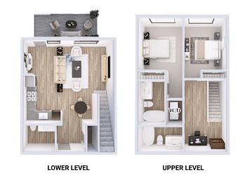 Rose Floorplan at Solera Apartments, Renton, WA