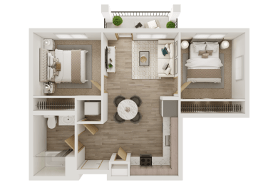 Unit 2Bedroom D1at Ovation at Meeker, Kent