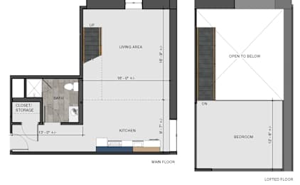  Floor Plan Studio Loft-Theatre 209