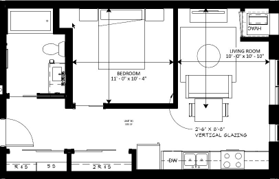 Lake Street Dwelling floorplan, Minneapolis, Minnesota