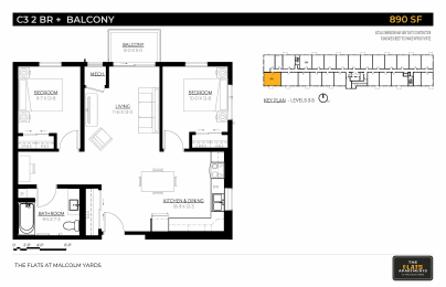 The Flats at Malcolm Yards Floor plan, Minneapolis, Minnesota