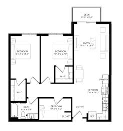 3 Bedroom Floor Plan