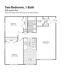 Victoria Flats floorplan, Roseville, Minnesota
