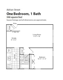 Adrian Street Flats floorplan, St. Paul, Minnesota