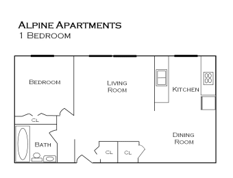 Alpine Apartments Floor plan, Forest Lake, Minnesota