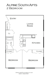 Alpine Apartments Floor plan, Forest Lake, Minnesota