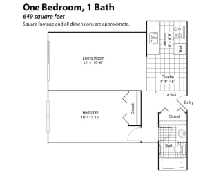 Colonial Terrace Floorplan, West St. Paul, Minnesota