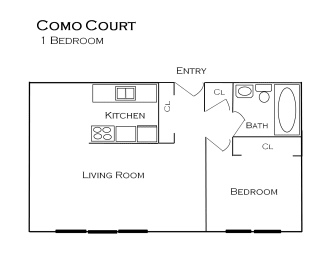 Como Court Floorplan, Minneapolis, Minnesota