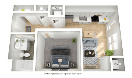 Lago Apartments Floor Plan, Minneapolis, Minnesota