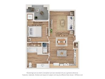 3 bedroom floor plan  the residences at