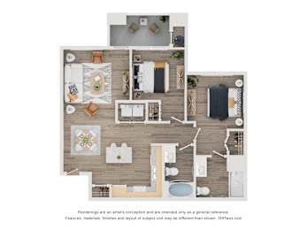 2 bed 2 bath D at Arterra Apartment, Surprise, AZ, 85374
