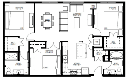 1500 Nicollet_3 Bedroom Floor Plan  at 1500 Nicollet, Minneapolis, MN