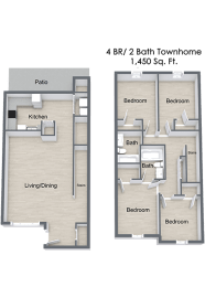 4 Bedroom Floor Plan at The Bluffs at Cherry Hills, Omaha, NE