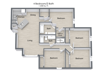 4 Bedroom Floor Plan