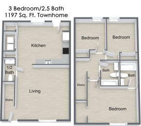 3 Bedroom Floor Plan