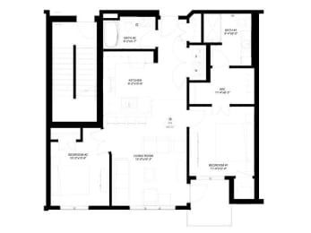 2B at The Legends of Columbia Heights 55+ Living, Columbia Heights, MN, 55421