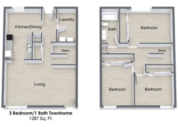Lonnie Adkins Court_3 Bedroom Floor Plan