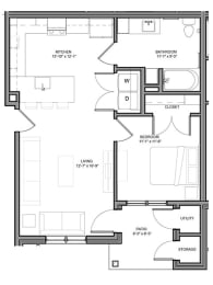 Preserve at Highland Ridge_2 Bedroom Floor Plan