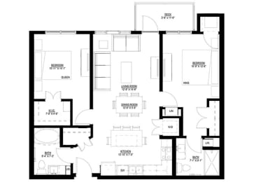 2 bed 2 bath at Preserve at Shady Oak Apartments, Minnetonka , MN 55343