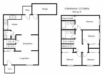 4 Bedroom Floor Plan