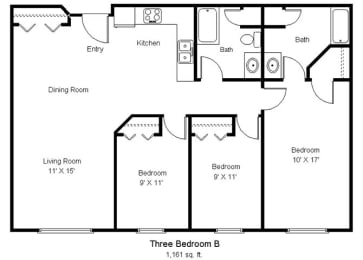 Tralee Terrace_3 Bedroom Floor Plan