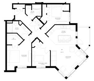 Three Bedroom - A Floorplan at The Grainwood Senior Apartments, Prior Lake