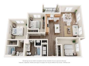 C2 Floor Plan at The Maddox on Eagle, Oklahoma City, Oklahoma
