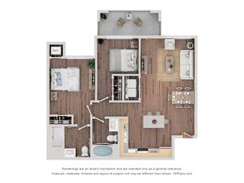 2 bed 2 bath C at Maison at Solivita Marketplace Apartment Homes, Kissimmee, FL, 34758