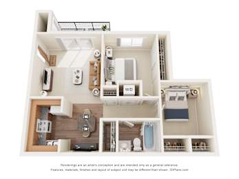 2 bedroom 1 bath at RiverEast, Council Bluffs