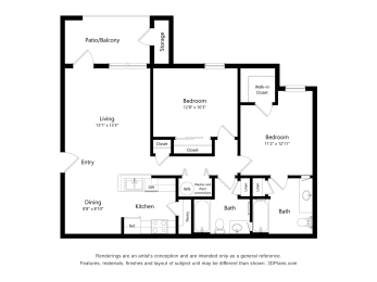 2 bed 2 bath at Rosemont at Mayfield Villas, Arlington