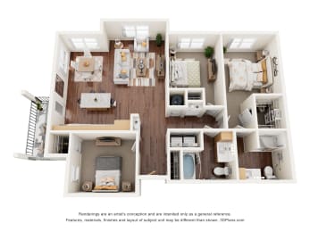 3 bed 2 bath A at Shannon Reserve 55+ Apartments, Union City