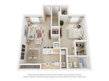1B_One Bedroom at Sunrise Pointe, Port Orange, 32129