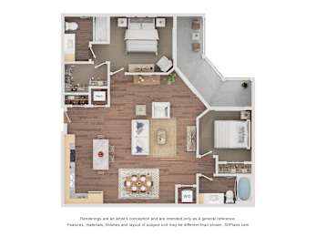 2 bed 2 bath I at The Stillwaters 62+ Apartment Homes, Apopka