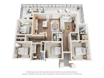 D4 Floor Plan at Townhomes on Earley, Arizona, 85122