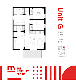  Floor Plan Model G - 3 Bed