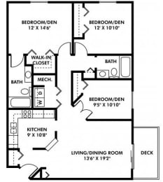 Floor Plan 3 Bedroom