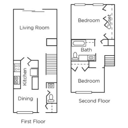  Floor Plan 2 Bedroom