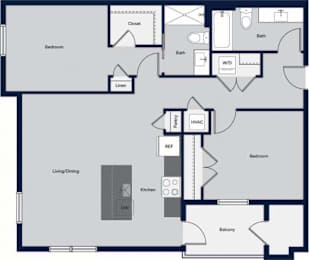 a blueprint of a floor plan of a house
