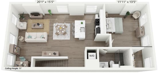 a floor plan image of the crest at princeton meadows in plainsboro, nj