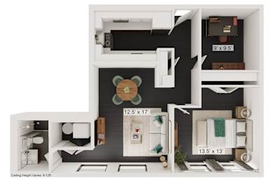 bedroom floor plan an in 2 bed 2 bath