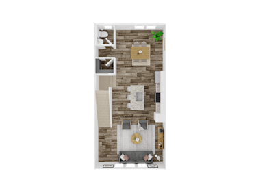 Basswood 4 Bedroom Main Level Floor plan | 2,095 Sq. Ft. at The Mark, Harrisonburg, VA, Virginia