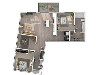 C1 Floorplan | 1,409 Sq. Ft. at Triton Glen, Glen Allen, VA