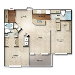 Wellington Floor Plan | 1,210 Sq. Ft. at The Orchard, Dublin