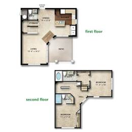 Kingston I Floor Plan | 1,345 Sq. Ft. at The Orchard, Dublin