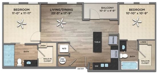 Lumina Apartments Floor Plan 6