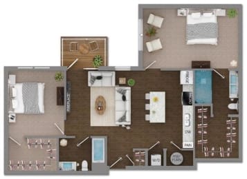 Delaneaux Apartments Floor Plan 12